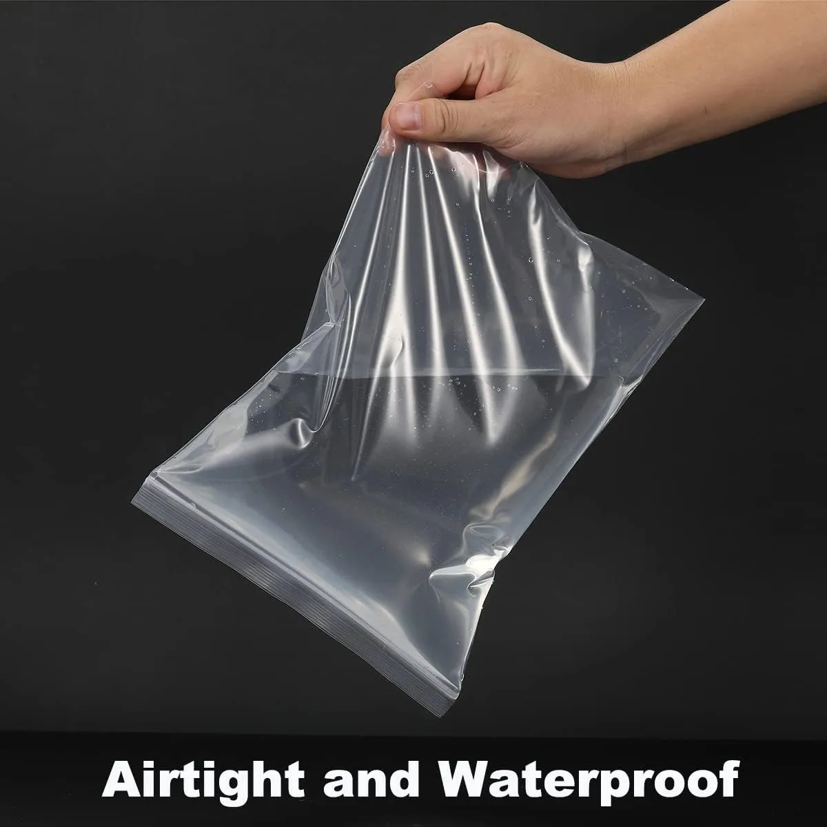 13" x 15" Large Thick 4 Mil Clear Zip Poly Lock Plastic Bags Seal Reclosable Zip Bag Heavy-Duty Clothing T-Shirt Pants Toys Zipper Storage Bags -20 Pack