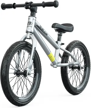 16 Inch Balance Bike for Big Kids Ages 4-8 Years Old Boys and Girls, No Pedal Sports Training Bicycle, Adjustable Seat Pneumatic Tires Quick Assembly