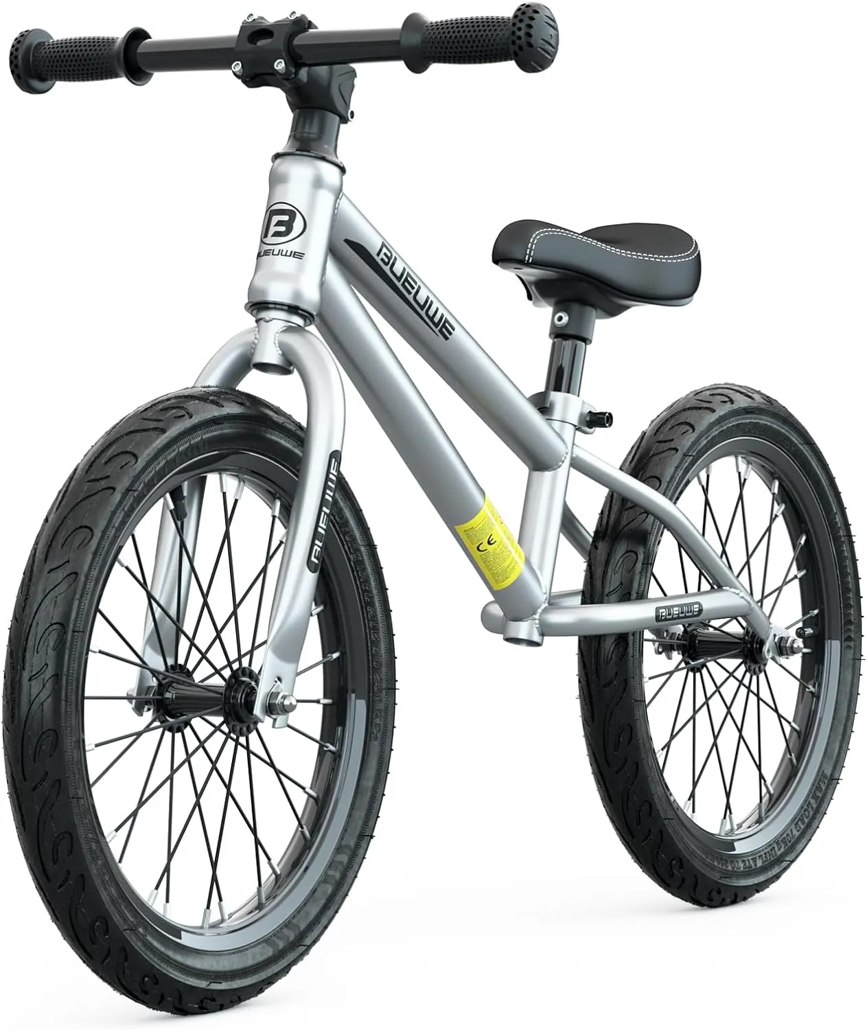 16 Inch Balance Bike for Big Kids Ages 4-8 Years Old Boys and Girls, No Pedal Sports Training Bicycle, Adjustable Seat Pneumatic Tires Quick Assembly
