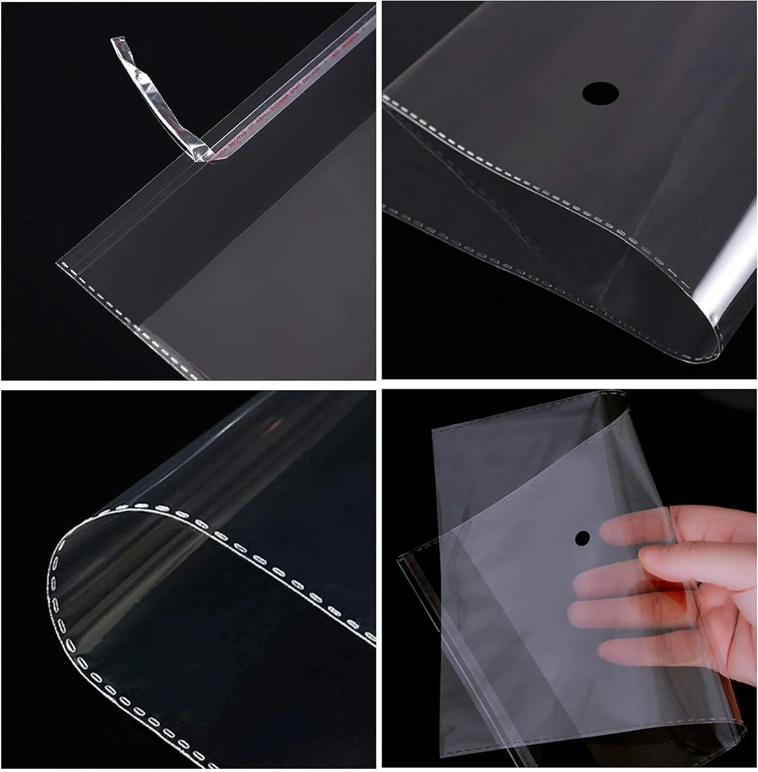 18x24 Clear Cellophane Bags 100pcs Large Self Sealing Cello Bags Self Adhesive Plastic Bag for Packaging Apparel Clothes Toys Gifts Baskets Party Favors School Supplies Artwork