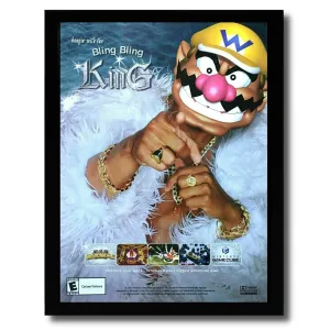 2003 Wario World Nintendo Gamecube Framed Print Ad/Poster Official Authentic Video Game Wall Art