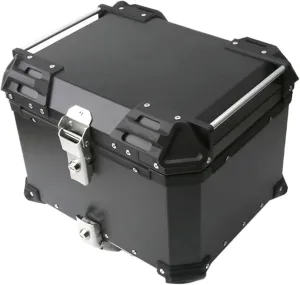 55L Universal Motorcycle Aluminum Alloy Rear Trunk Luggage Case Quick Release Electric Motorbike Waterproof Tail Box Storage Box