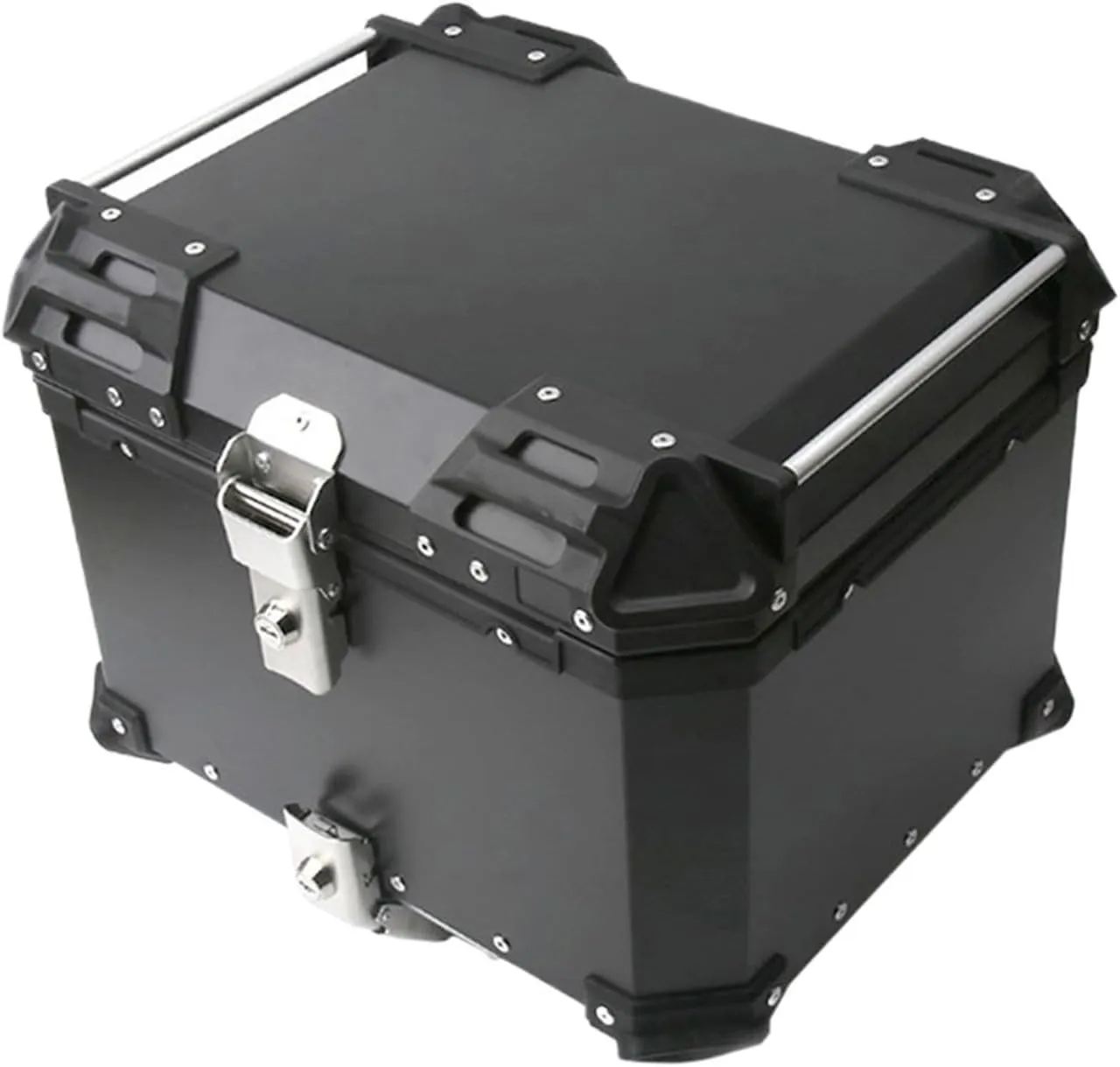 55L Universal Motorcycle Aluminum Alloy Rear Trunk Luggage Case Quick Release Electric Motorbike Waterproof Tail Box Storage Box