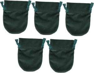 5pcs Mini Jewelry Pouches Gemstone Organizer Bag Drawstring Watch Bag Sturdy Velvet for Wedding Party