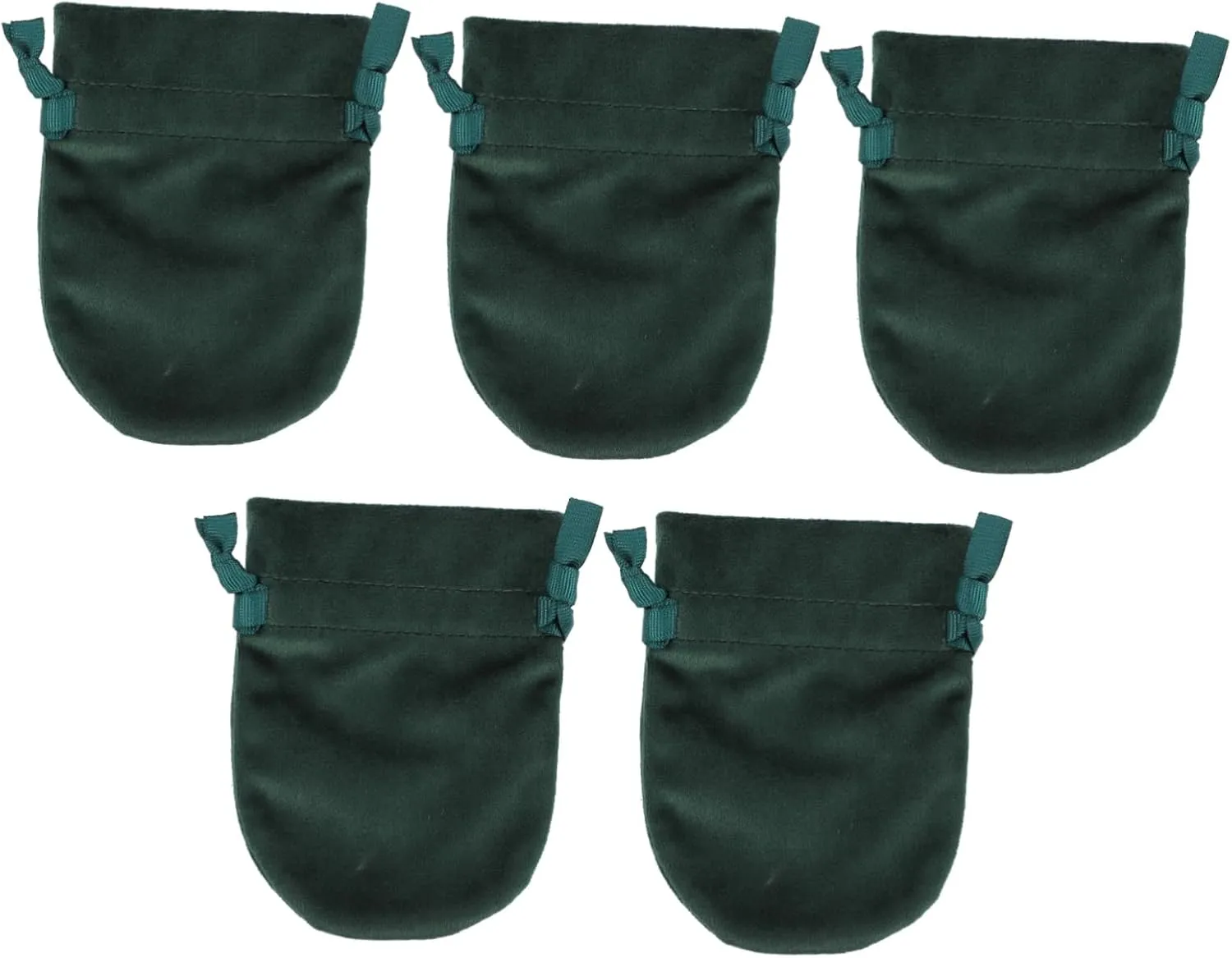 5pcs Mini Jewelry Pouches Gemstone Organizer Bag Drawstring Watch Bag Sturdy Velvet for Wedding Party