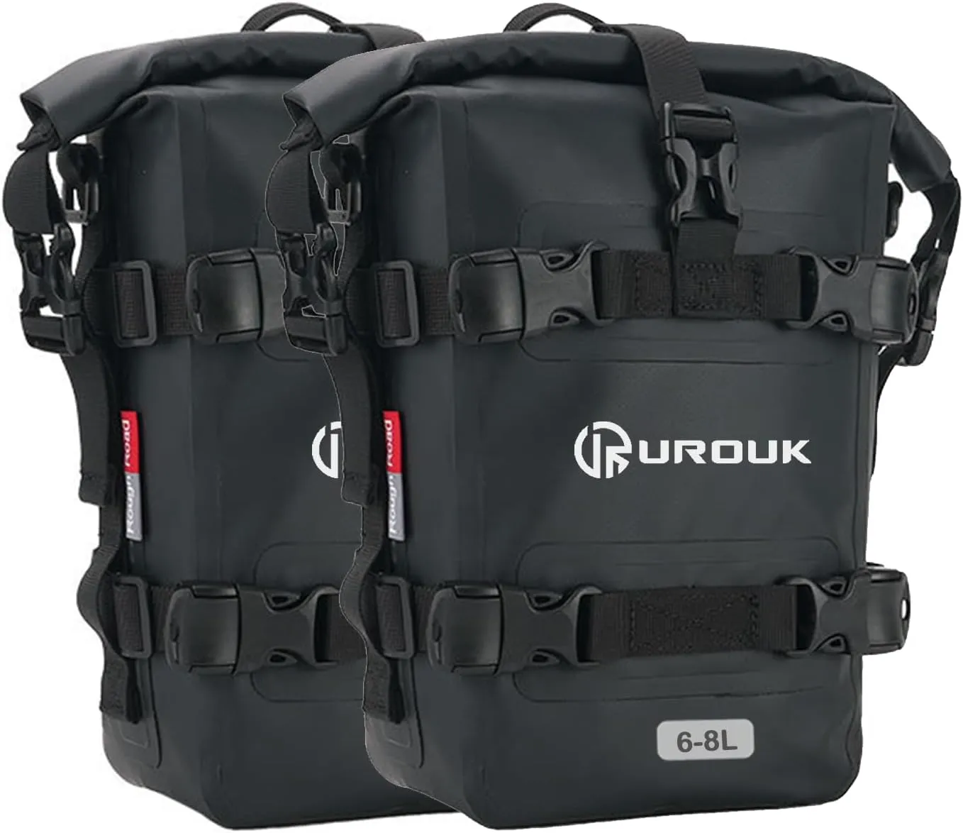 6-8L Waterproof Motorcycle Bumper Bag Motor Crash Bar Bag Side Frame Pannier Bag with Shoulder Strap - Essential Riding Gear for Motorcycles