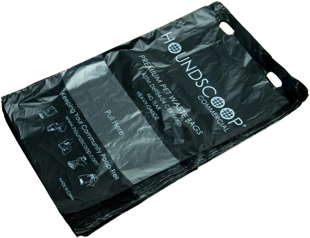 800 Count Pull-Strap Header Pet Waste Bags, 8 Header Packs of 100 Bags, Dog Waste Station Bags for HOA, Residential, XL and Strong, Easy Single Pull for Poop Station Dispensers