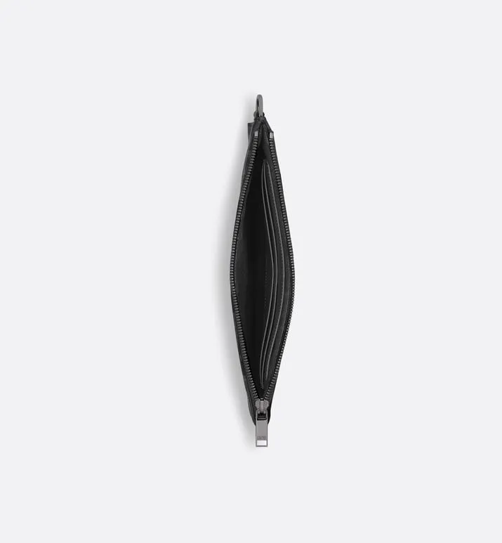 A5 Pouch • Black Maxi Dior Oblique Jacquard