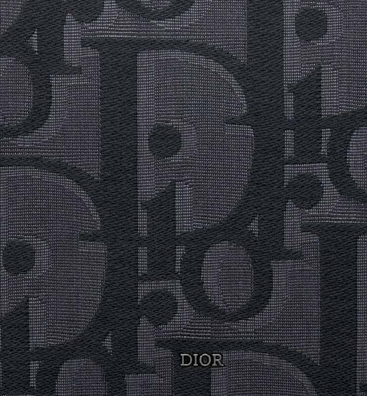 A5 Pouch • Black Maxi Dior Oblique Jacquard