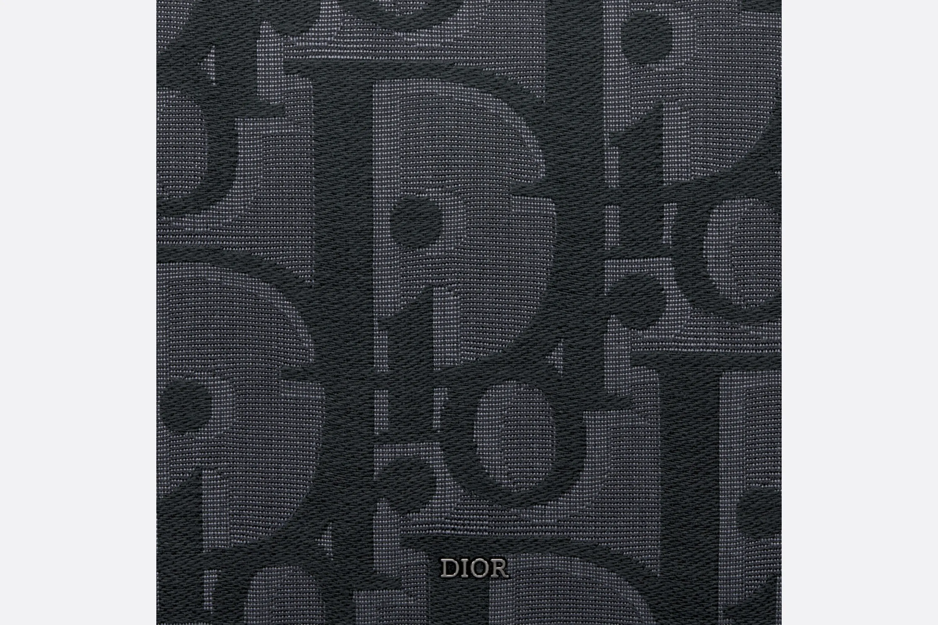 A5 Pouch • Black Maxi Dior Oblique Jacquard