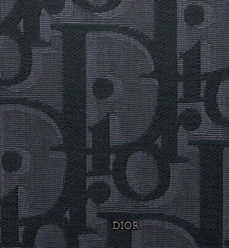 A5 Pouch • Black Maxi Dior Oblique Jacquard