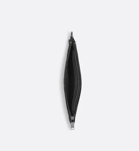 A5 Pouch • Black Maxi Dior Oblique Jacquard