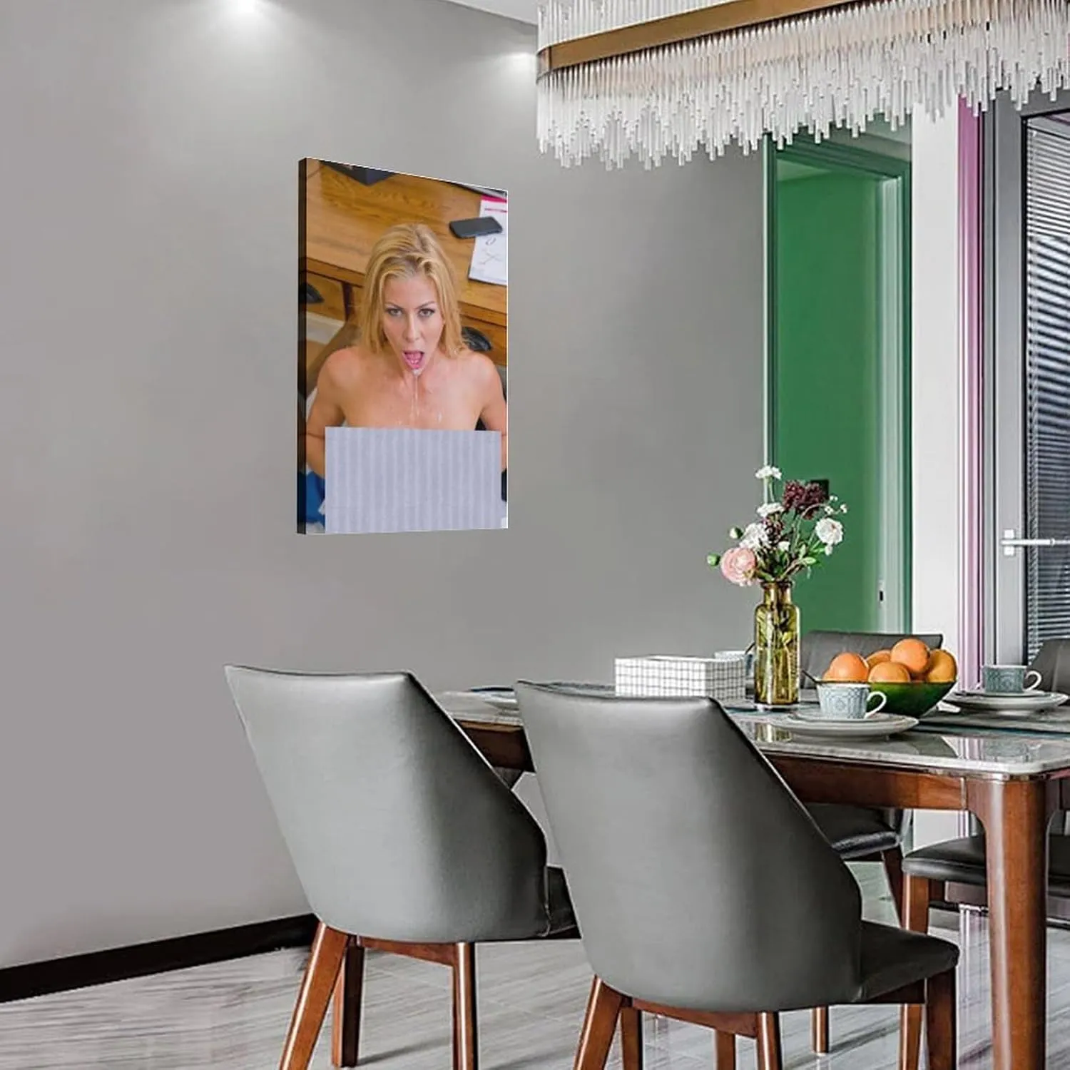 Actress Alexis Fawx Sexy Body Portrait Poster4 Canvas Print Wall Art Decoration Living Room Office Bedroom Aesthetic 12x18inch(30x45cm) Frame-style