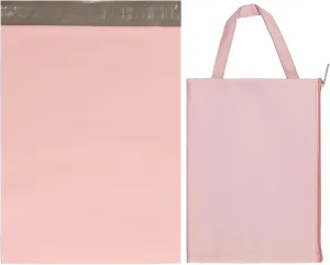 Adult Diaper Disposal,100 Pack Plastic Bags for Adult Diaper Disposal,Self-Adhesive Strips to Seal in Odours,Waterproof and Leak-Proof,Suitable for Elderly Nappy Care at Home and for Travel (Pink)