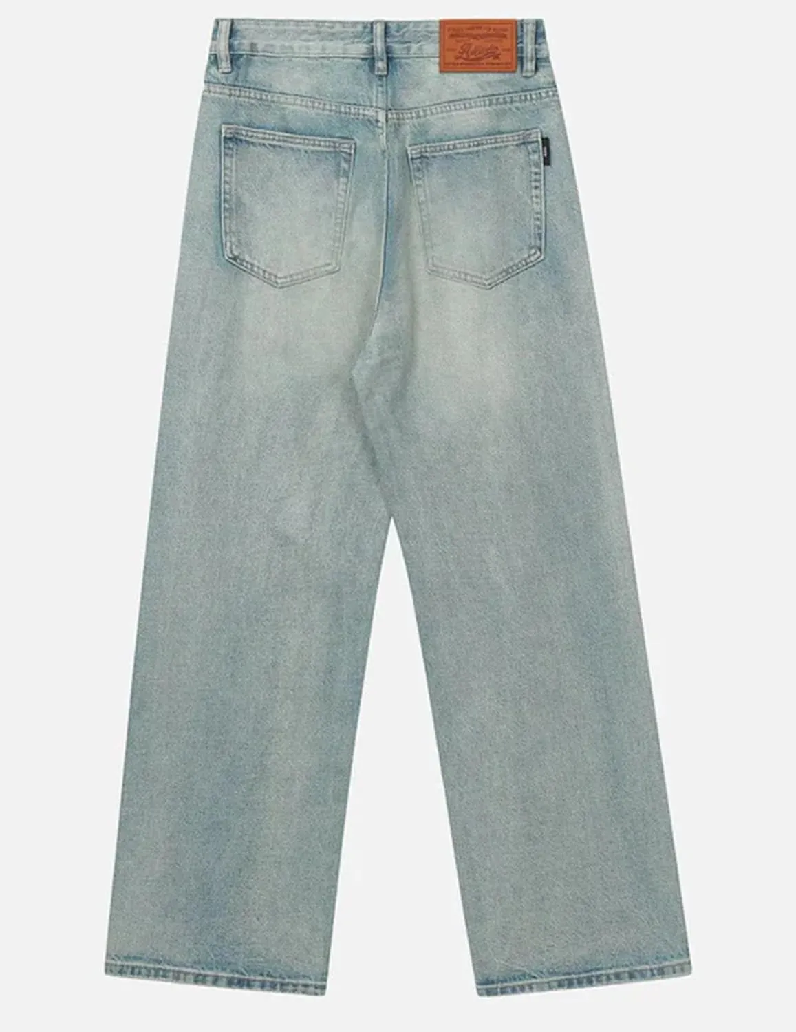 Aelfric Eden Basic Loose Jeans High Waisted Jean Straight Leg Casual Baggy Denim Pants