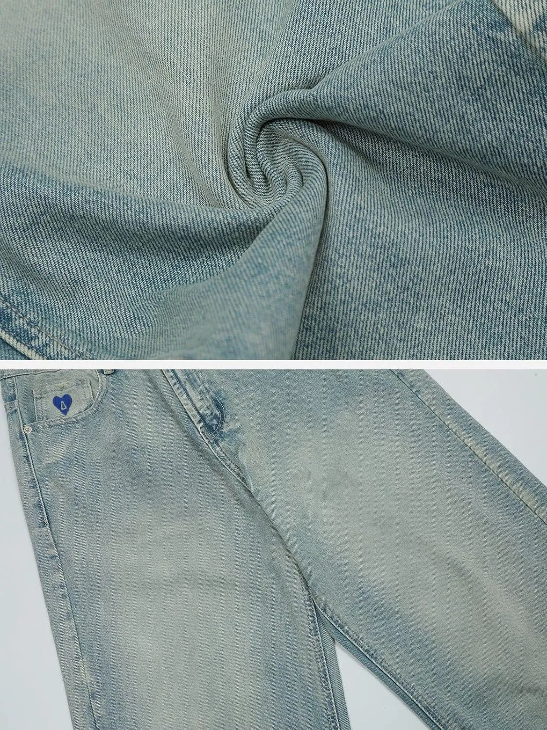Aelfric Eden Basic Loose Jeans High Waisted Jean Straight Leg Casual Baggy Denim Pants