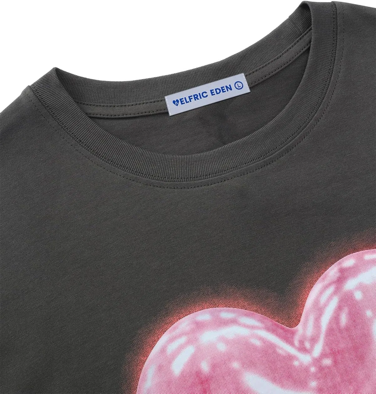 Aelfric Eden Women Love Balloon Graphic Tees Summer Short Sleeve Printed Cotton T Shirts Casual Harajuku Tops