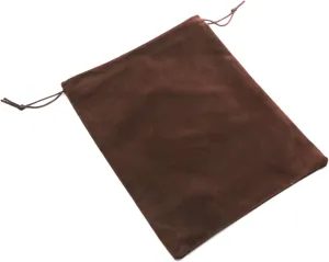 Aestivate 8 Pack Large Velvet Drawstring Pouch, Velvet Bag 8×10 Inch Storage Bag Cosmetics Pouches Dust Bag 8 Pieces (Brown)