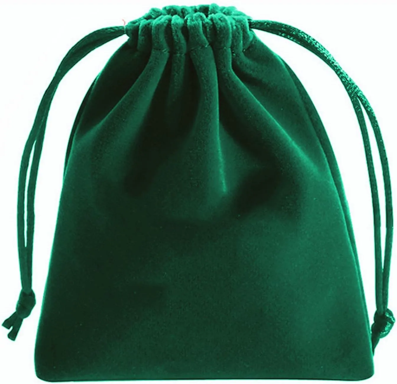 Aestivate 8 Pack Large Velvet Drawstring Pouch, Velvet Bag 8×10 Inch Storage Bag Cosmetics Pouches Dust Bag 8 Pieces (Green)
