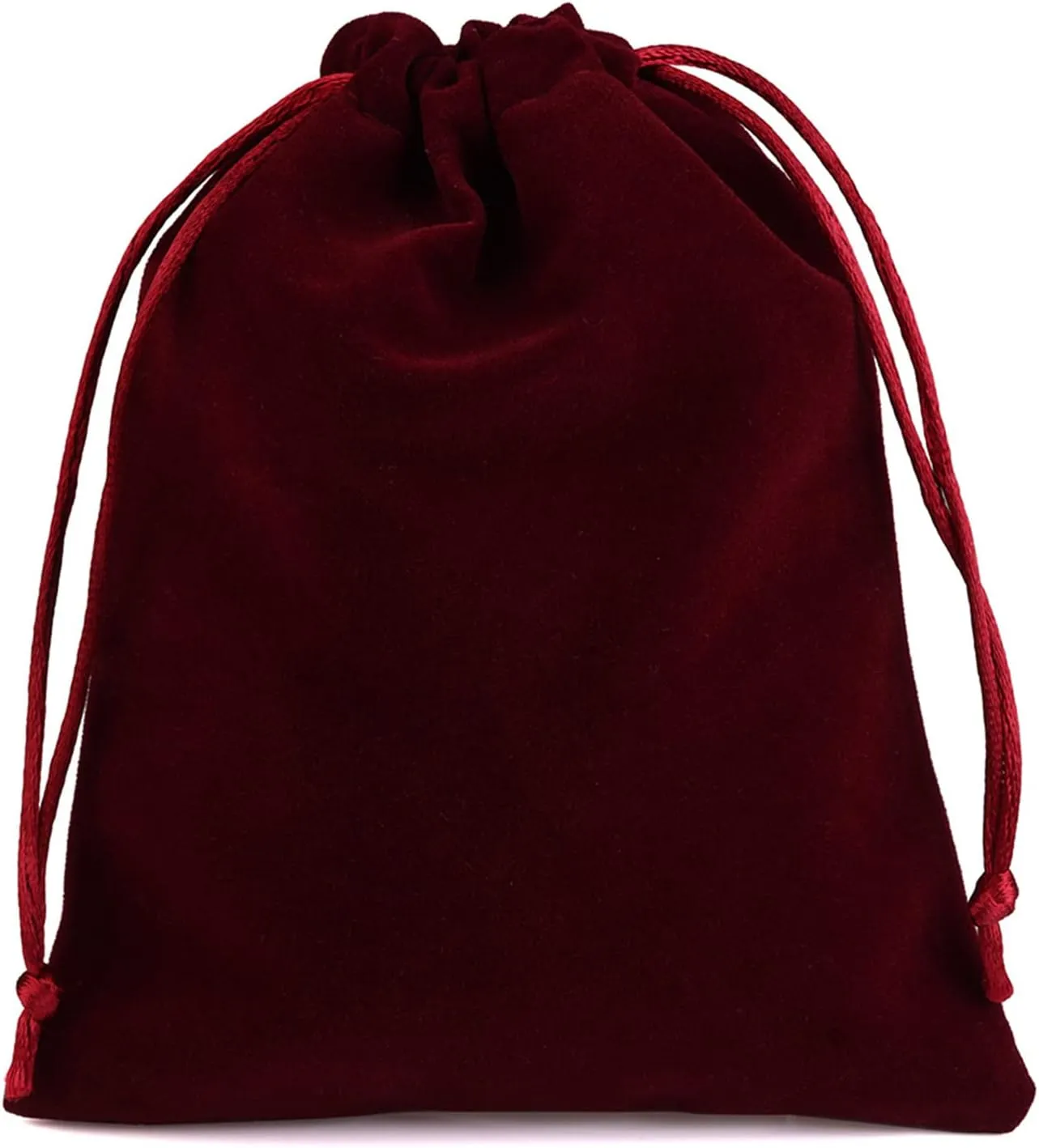 Aestivate 8 Pack Large Velvet Drawstring Pouch, Velvet Bag 8×10 Inch Storage Bag Cosmetics Pouches Dust Bag 8 Pieces(Dark Red)