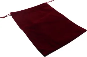 Aestivate 8 Pack Large Velvet Drawstring Pouch, Velvet Bag 8×10 Inch Storage Bag Cosmetics Pouches Dust Bag 8 Pieces(Dark Red)