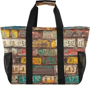 ALAZA Starfish Seamless Waterproof Beach Tote Bags