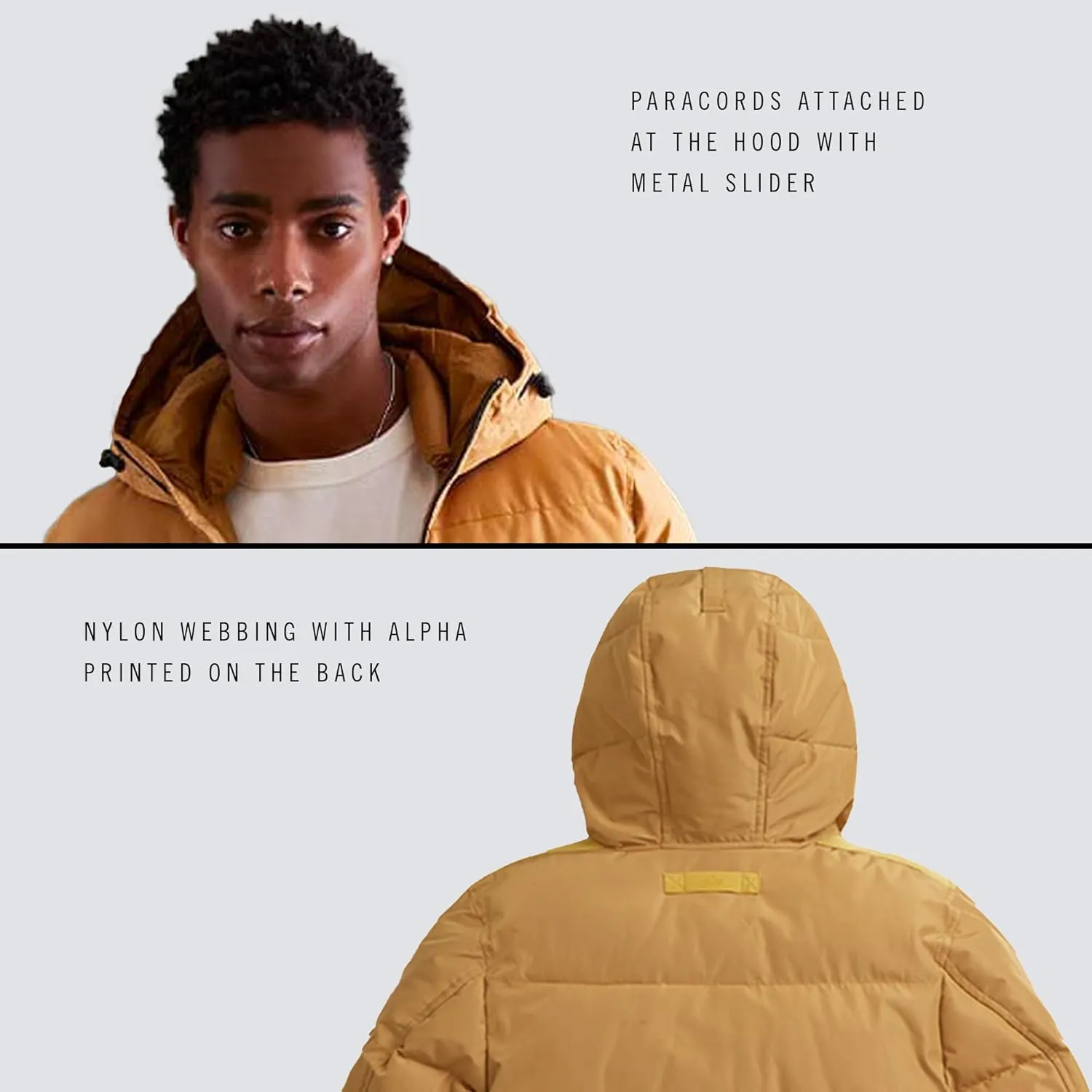 Alpha Industries Men's Hooded Puffer Jacket