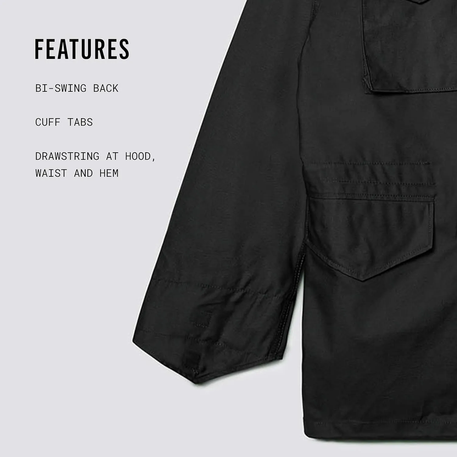 Alpha Industries Men's Tall Size M-65 Thigh Length Zip Field Coat with Pockets