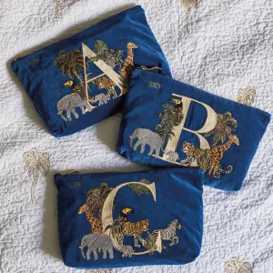 Alphabet Blue Everyday Pouch
