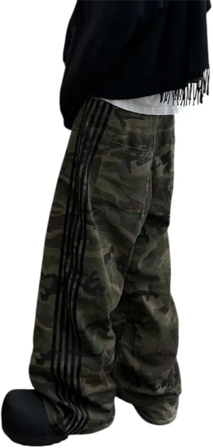 Alyweatry Baggy Neutral Jeans for Men Low Rise Wide Leg Vintage Oversized Denim Track Pants