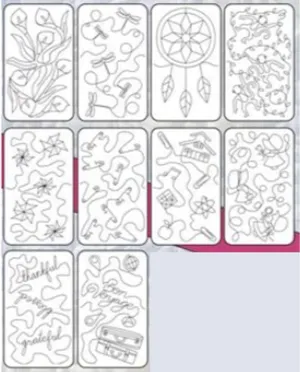 Amelie Scott Designs Edge Quilting Jumbo Pack 3 Pattern