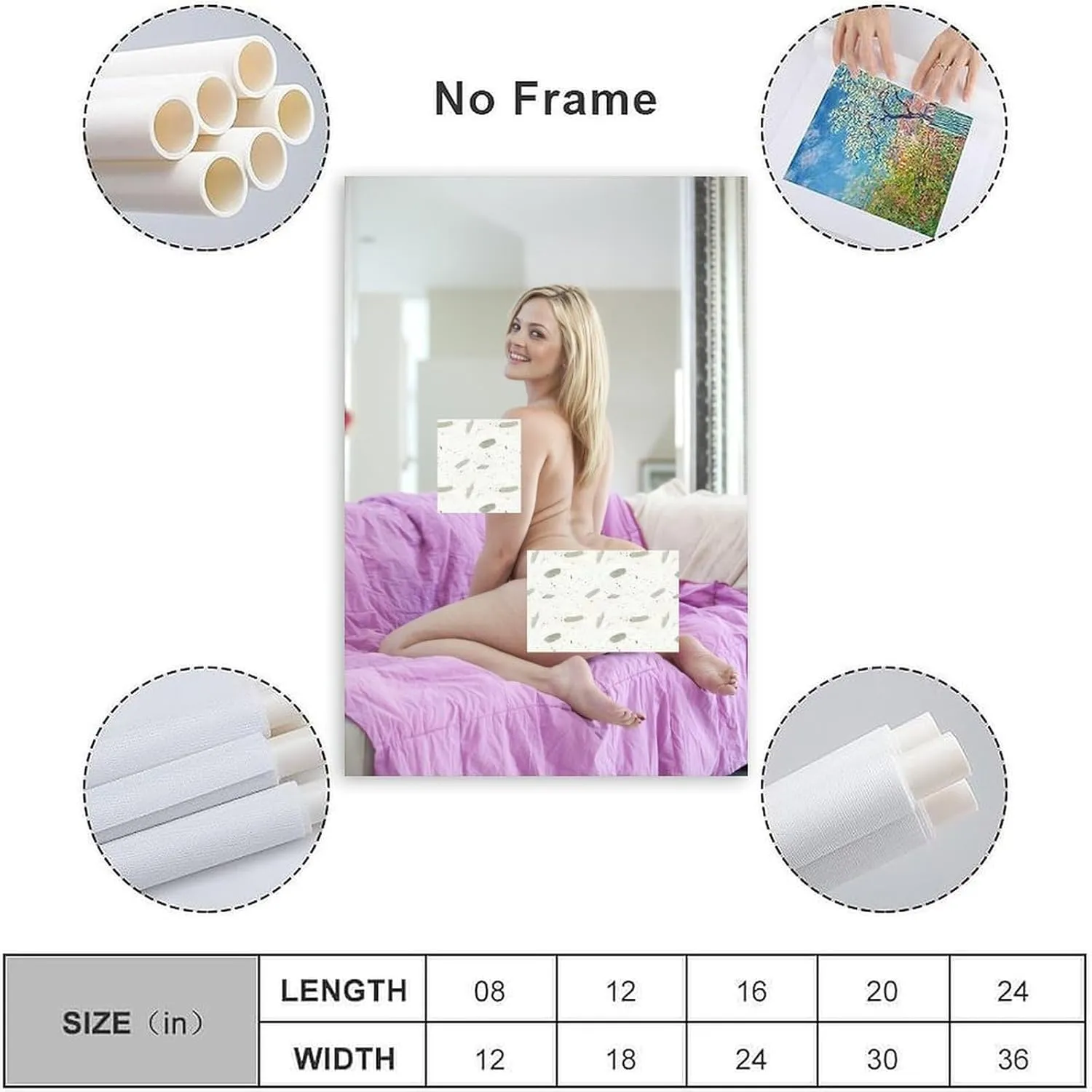 American Model Alexis Texas Sexy Big Ass Poster 3 Canvas Print Wall Art Decoration Living Room Office Bedroom Aesthetic 24x36inch(60x90cm) Unframe-style