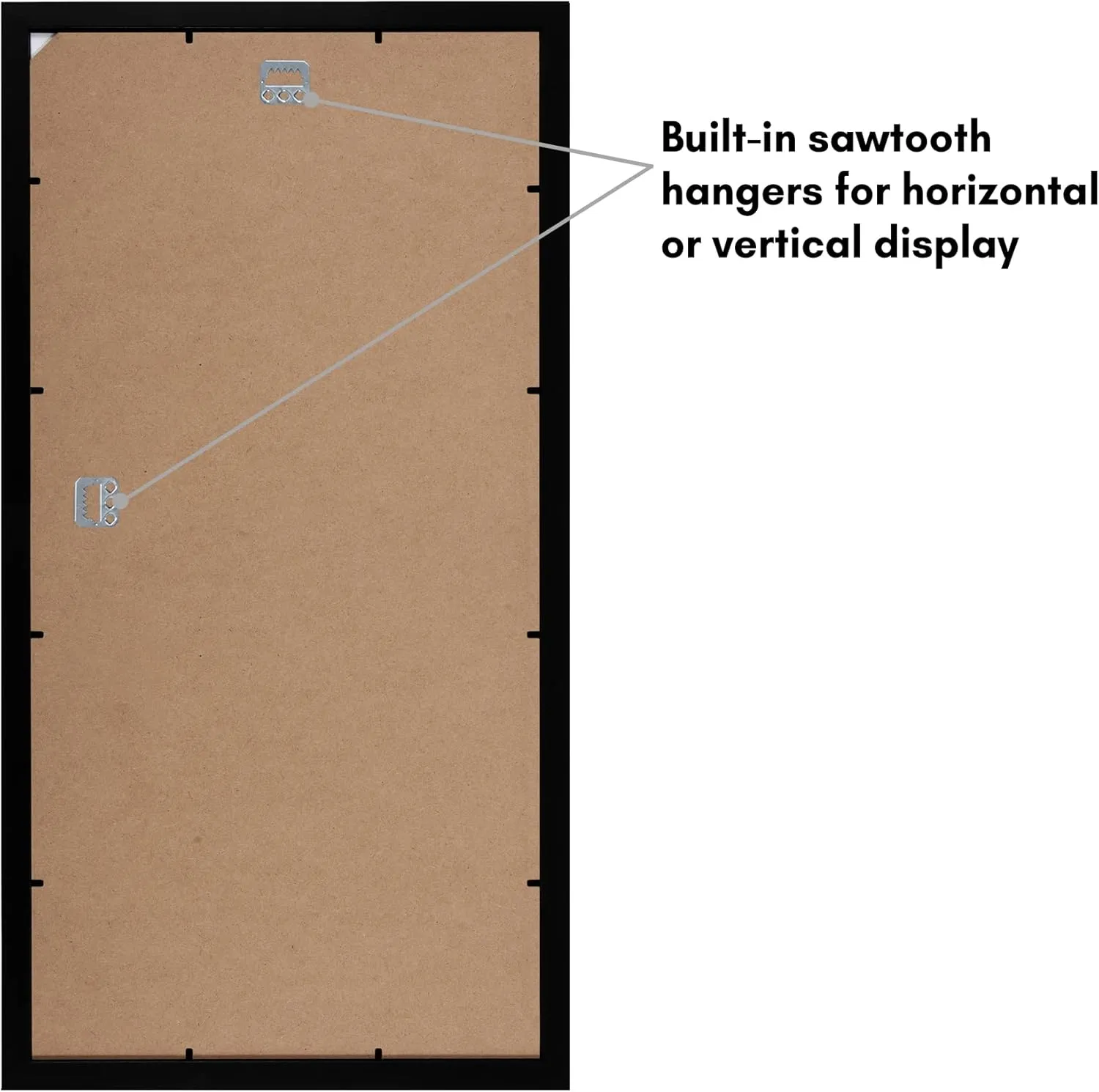 Americanflat 11x22 Newspaper Frame with Polished Plexiglass - Display for Assorted Media Articles - Signature Collection - Modern Picture Frame for Wall Display - Black