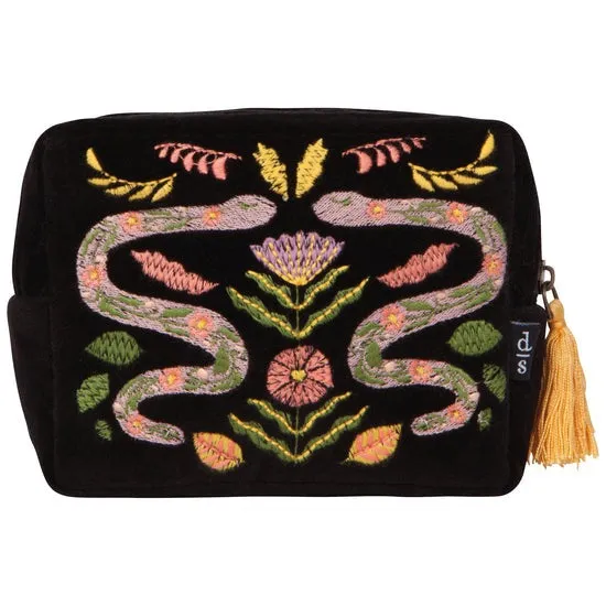 Amulet Snake Embroidered Pouch