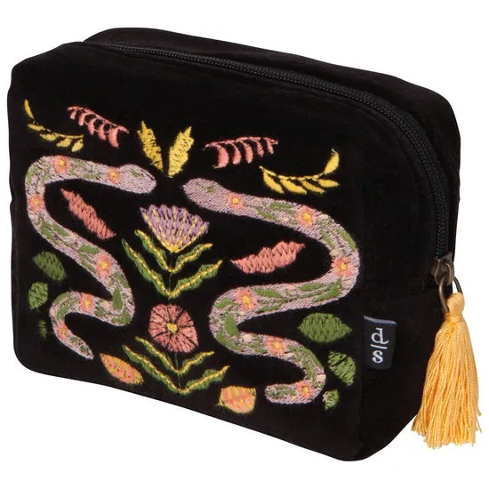 Amulet Snake Embroidered Pouch