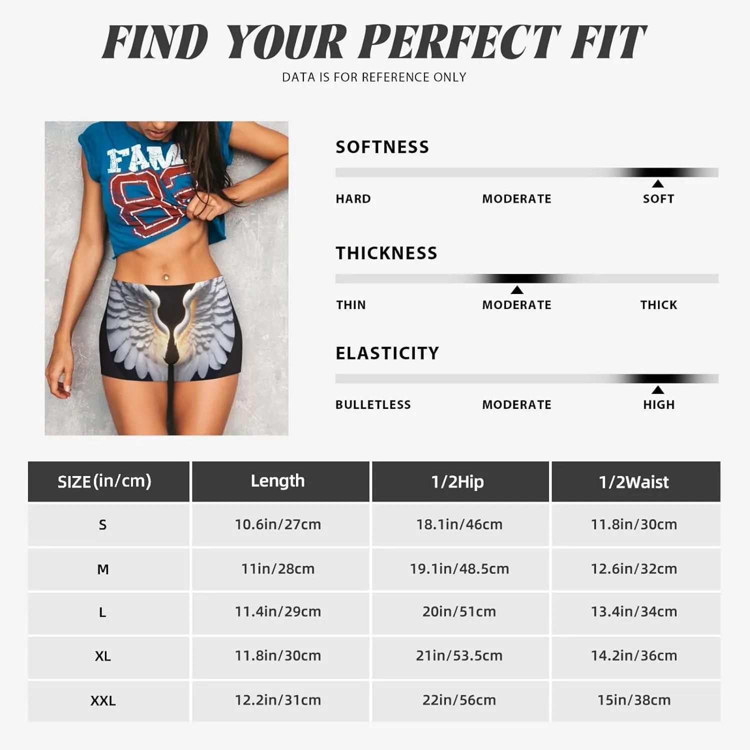 Angel Wing Print Workout Short Summer Comfy Shorts Design Daily Wear Seamless High Waisted Contour