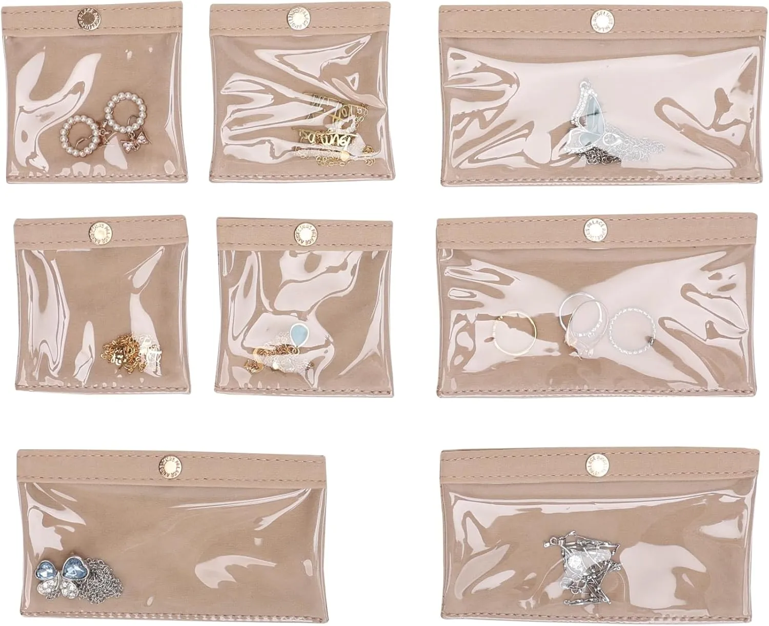 Angelina's Palace Snakeskin Pattern Jewelry Organizer Case Bridesmaid Gifts Travel Bag Vegan Leather Box for Necklace Earring Bracelet Ring(Black)