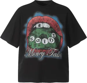 Arnodefrance Men Vintage Graphic Printing T-Shirt Hip Hop Rapper Tee Shirt Cotton Short Sleeve Shirt