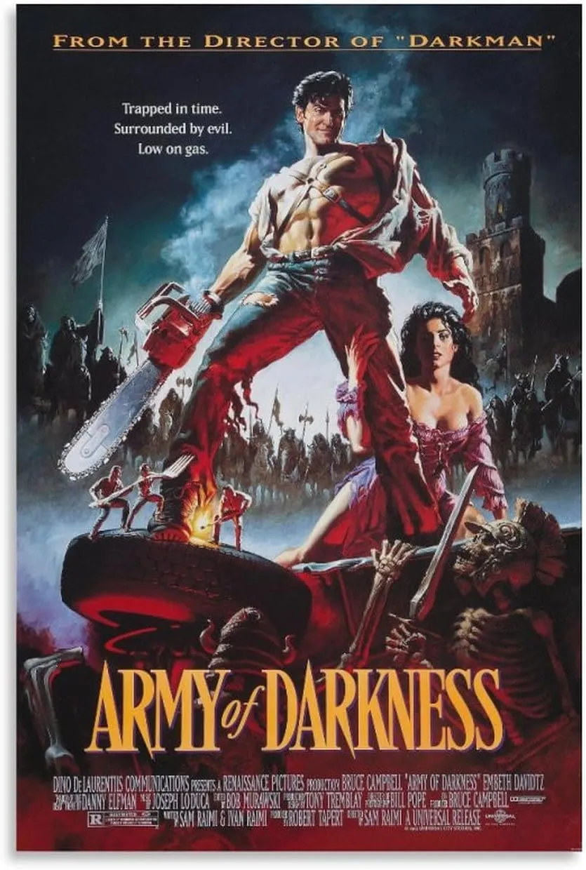 Art Posters Army of Darkness Movie Posters Canvas Art Poster And Wall Art Picture Print Modern Family Bedroom Decor Posters 20x30inch(50x75cm)
