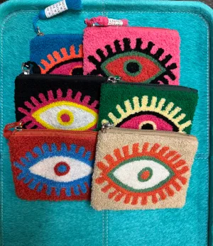 Assorted Blazing Evil Eye Coin Pouches
