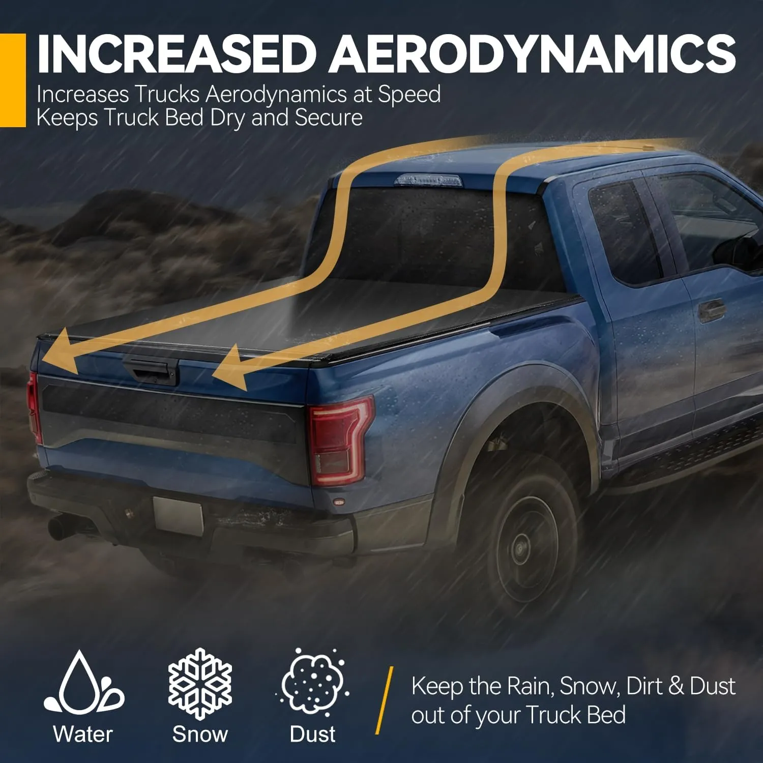 Auto Dynasty Soft Tri-Fold Truck Bed Tonneau Cover Compatible with 2005-2011 Mitsubishi Raider Dodge/Ram Dakota 5.25Ft Fleetside/Styleside Bed, Matte Black Soft Vinyl Top
