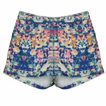 Ava Geometric Print Shorts