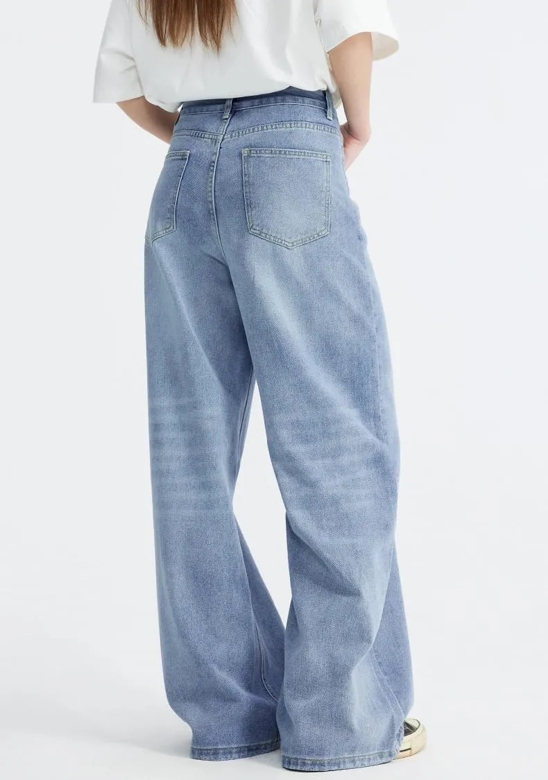 Baggy Men's Loose Fit Y2k Pants - Vintage Casual Skater Jeans with Wide Legs - Hip Hop Aesthetic Streetwear