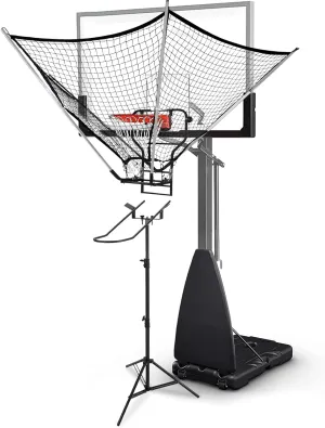 Basketball Rebounder Net with 360° Ball Return System - Quick Setup Galvanized Steel Frame, Weatherproof Design for Solo & Team Training
