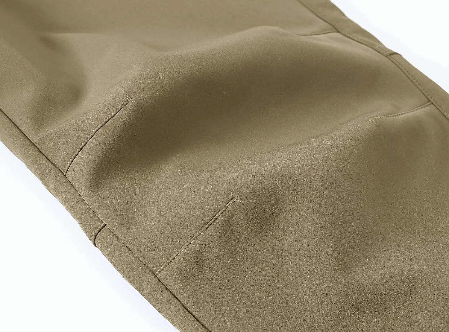 BASUDAM Men's Utility Work Pants Snow Waterproof Softshell Winter Fleece Lined Insulated Outdoor Mountain