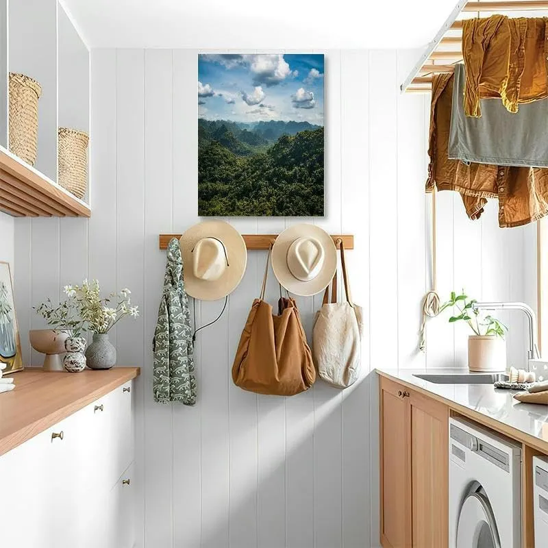 Bathroom Wall Art Karst Landscape Island Halong Bay Vietnam Pictures Wall Decor Framed Canvas Wall Art for Bedroom Artwork Paintings Living Room Kitchen Farmhouse 16x20