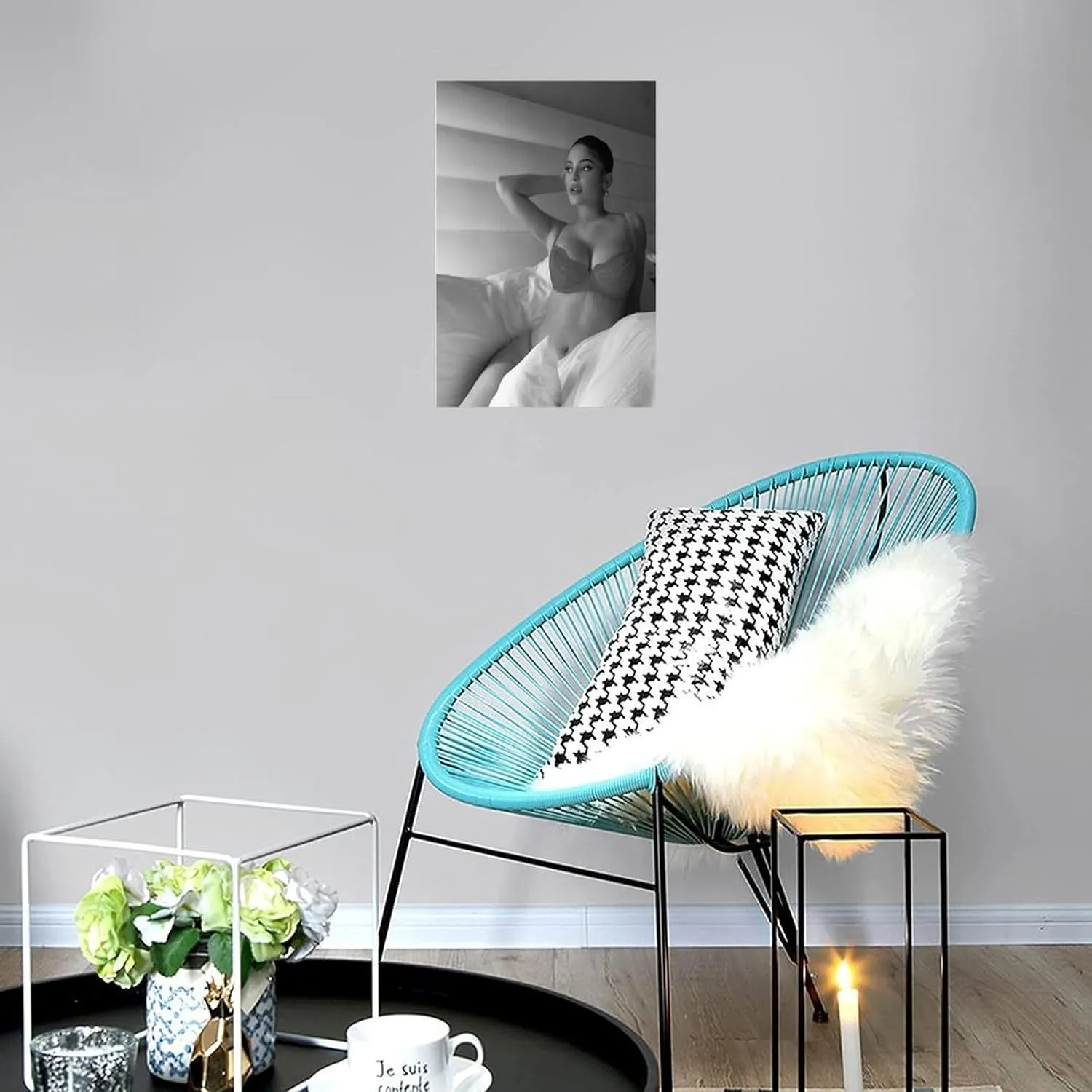 BAUTXLFE Kylie Jenner Poster Room Sexy Decoration Poster1 Wall Poster Art Canvas Printing Living Room Office Bedroom Aesthetic Poster 24x36inch(60x90cm) Unframe-style