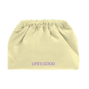 BEACH BAG Life's Good yellow