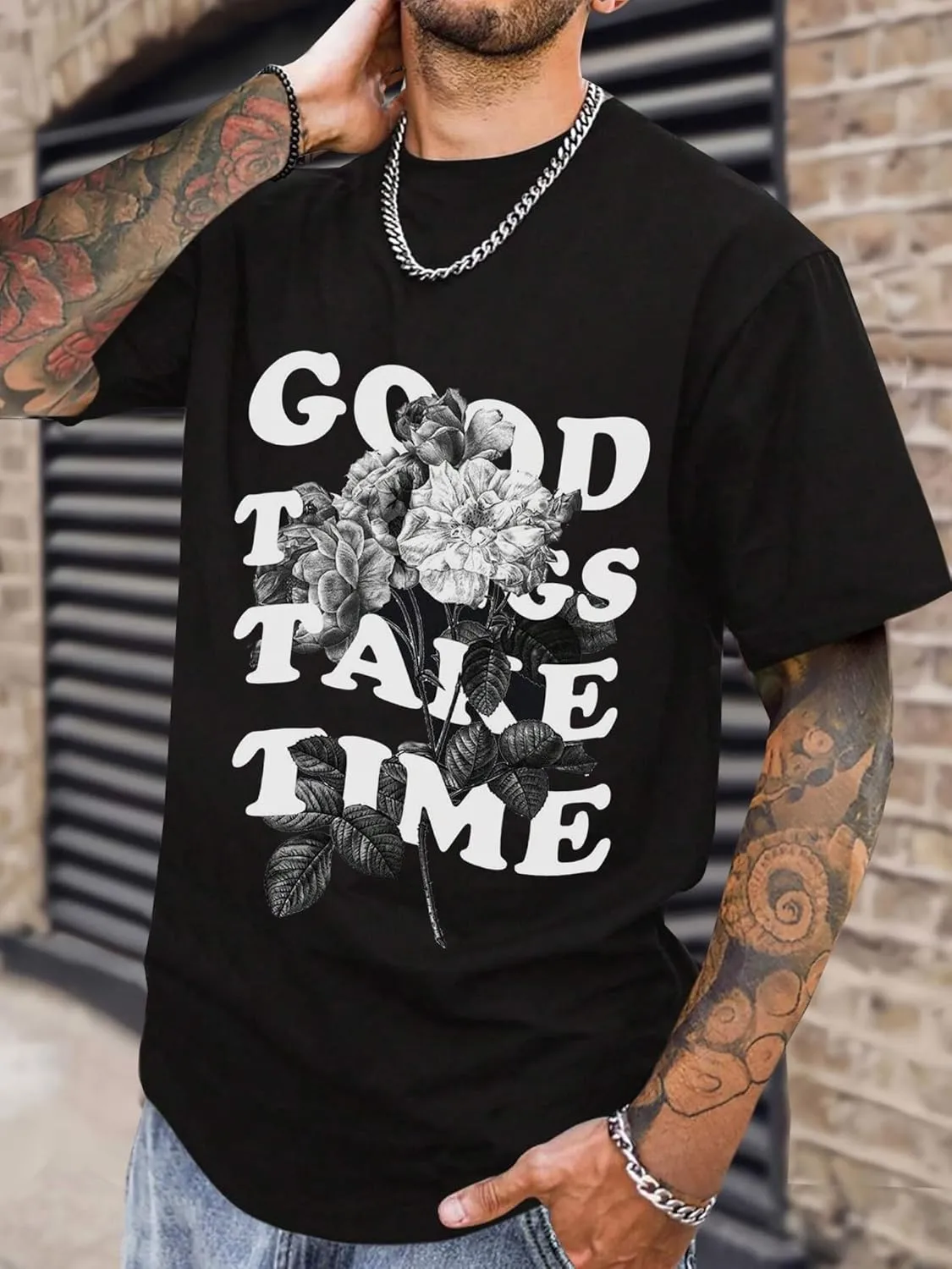 Bealin Mens Graphic Tees Oversized Creative Graffiti Short Sleeve Shirts Summer Casual Rapper Streetwear Y2k Tops Tshirt