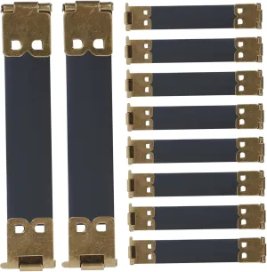 Beatifufu Handbag Handles Purse Extender Metal Internal Flex Frames Bag Spring Clip DIY Sewing Hardware Accessories 8cm
